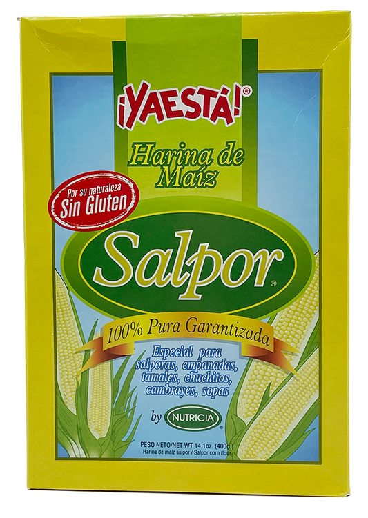 YAESTA Cornmeal Harina De Maiz Salpor 14.11oz - (Pack of 24)