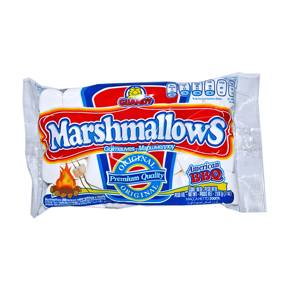 GUANDY - BBQ Marshmallows , Vanilla Flavor, 200g each (Pack of 2)