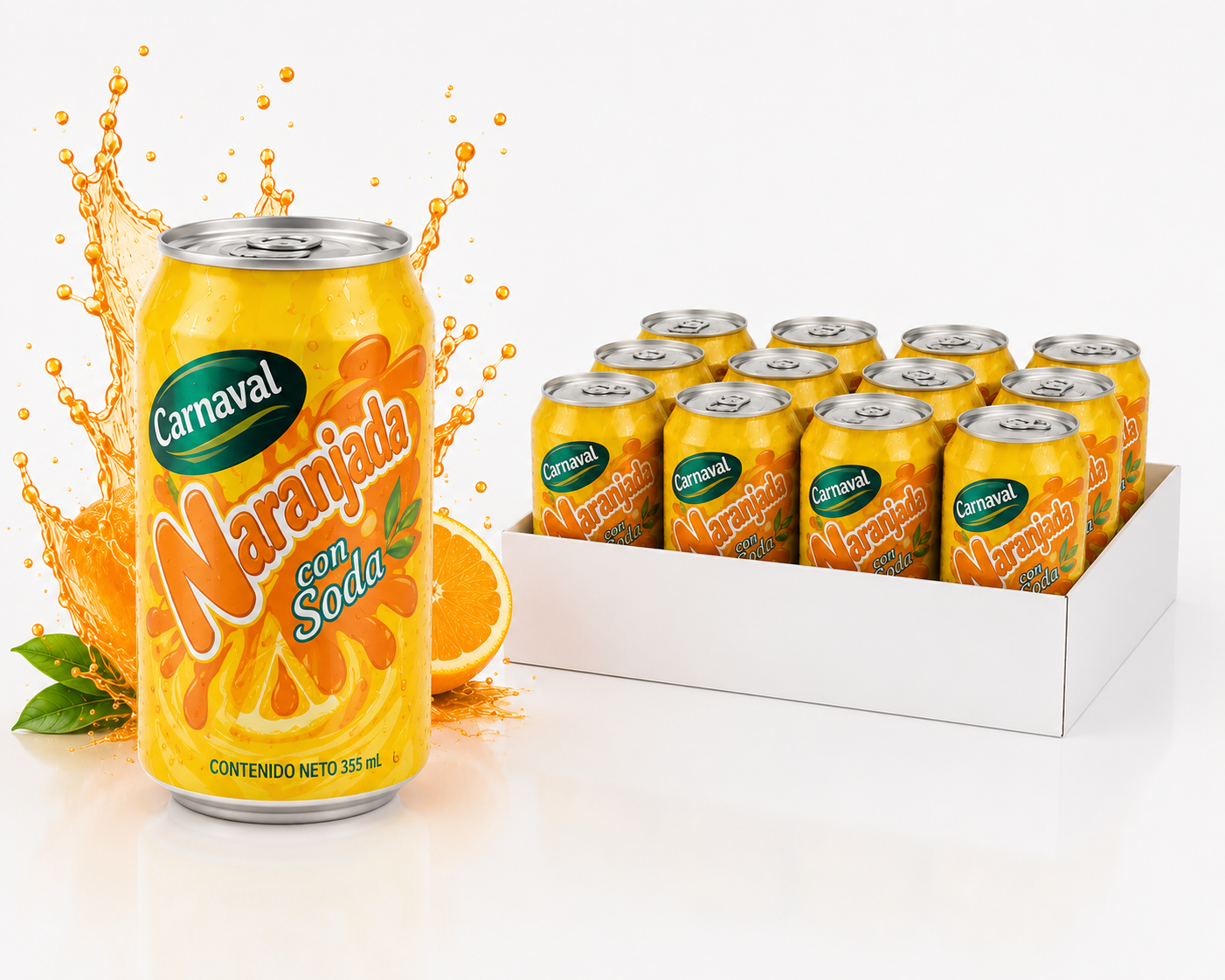 Carnaval Naranjada con Soda | Orange Drink Soda