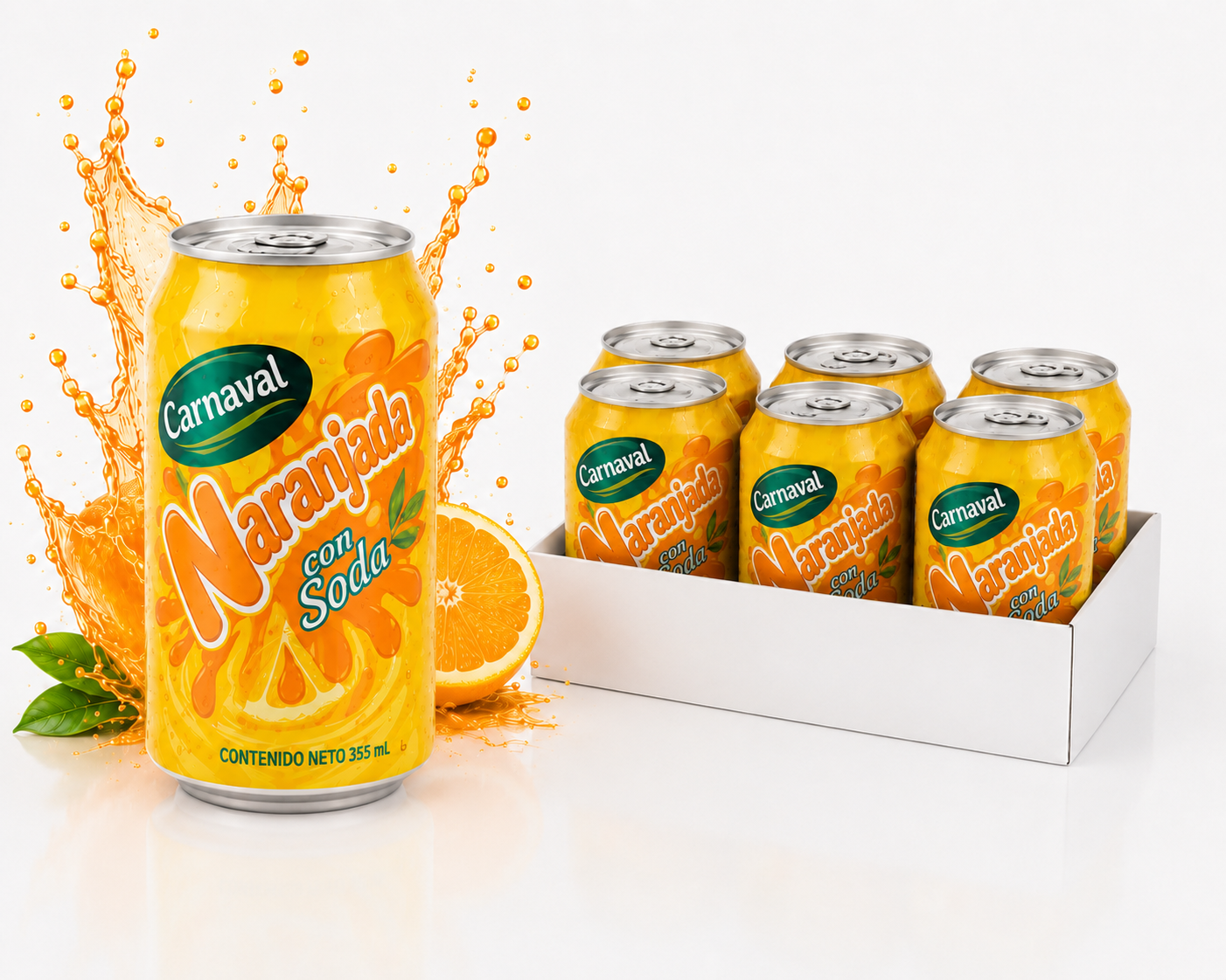 Carnaval Naranjada con Soda | Orange Drink Soda