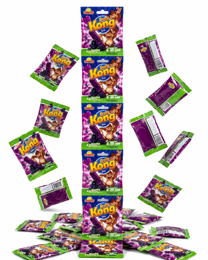 Guandy Crazy Kong Grape Dipping Candy Sticks – Sweet & Sour Grape - 24 Pack