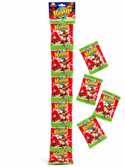 Guandy Crazy Kong Grape Dipping Candy Sticks – Sweet & Sour Strawberry - 24 Pack