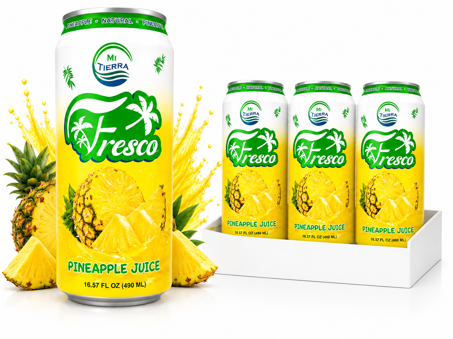 *NEW* Mi Tierra Natural Juices 16.57oz- Pineapple