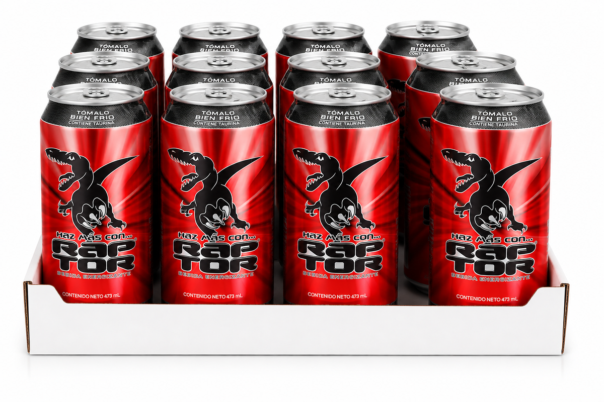 Raptor Energy Drink 16oz 473ml - Fruit Punch