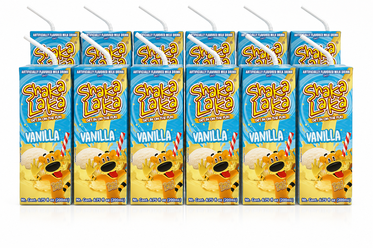 *NEW* Shaka Laka Vanilla Flavored Milk Drink Juice Box