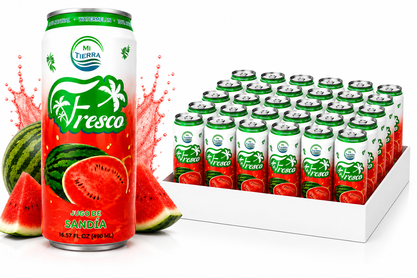 *NEW* Mi Tierra Natural Juices 16.57oz- Watermelon