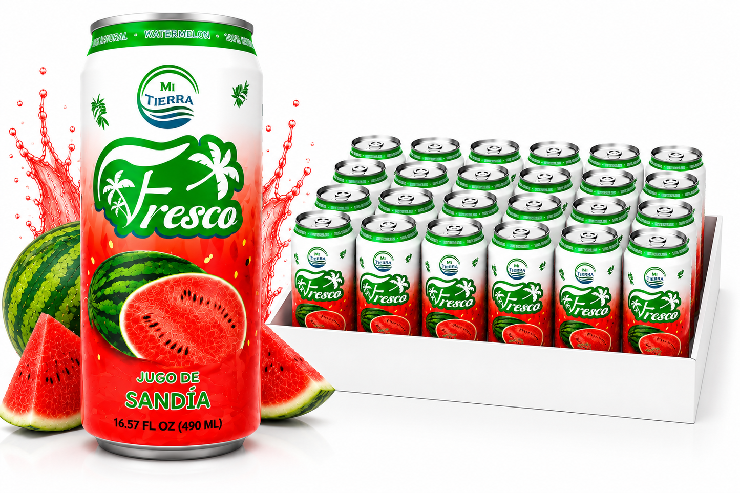 *NEW* Mi Tierra Natural Juices 16.57oz- Watermelon