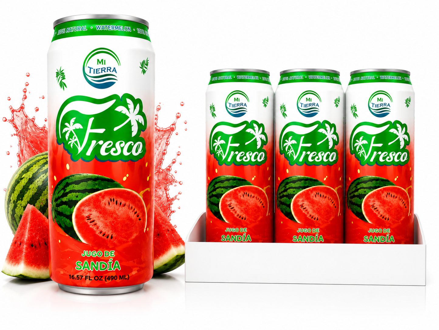 *NEW* Mi Tierra Natural Juices 16.57oz- Watermelon