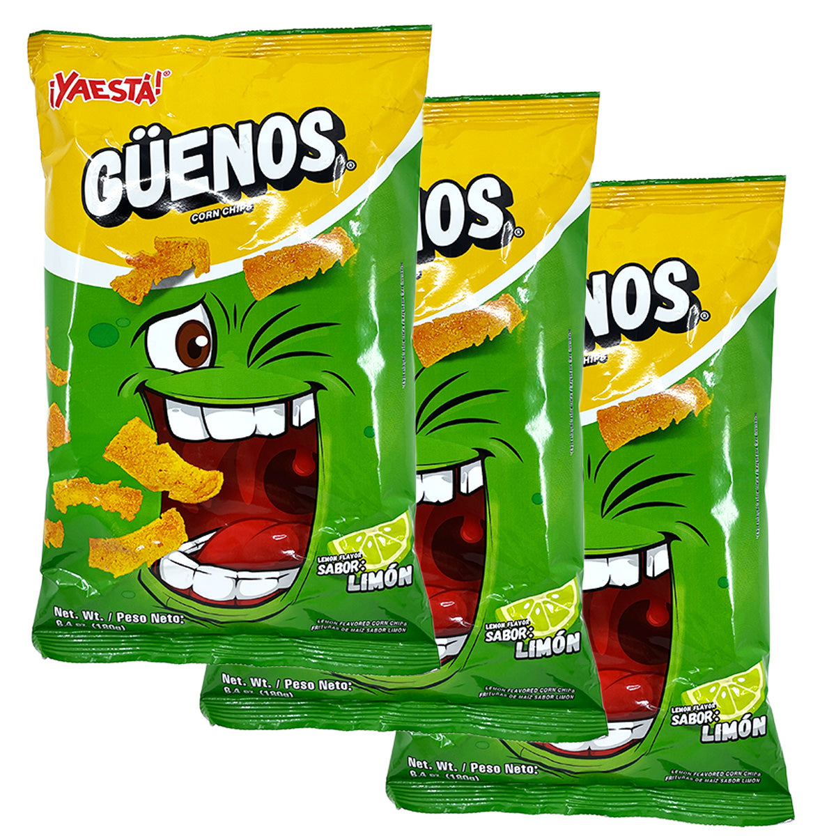 Guenos Sabor Limon 180g - (Pack of 3)