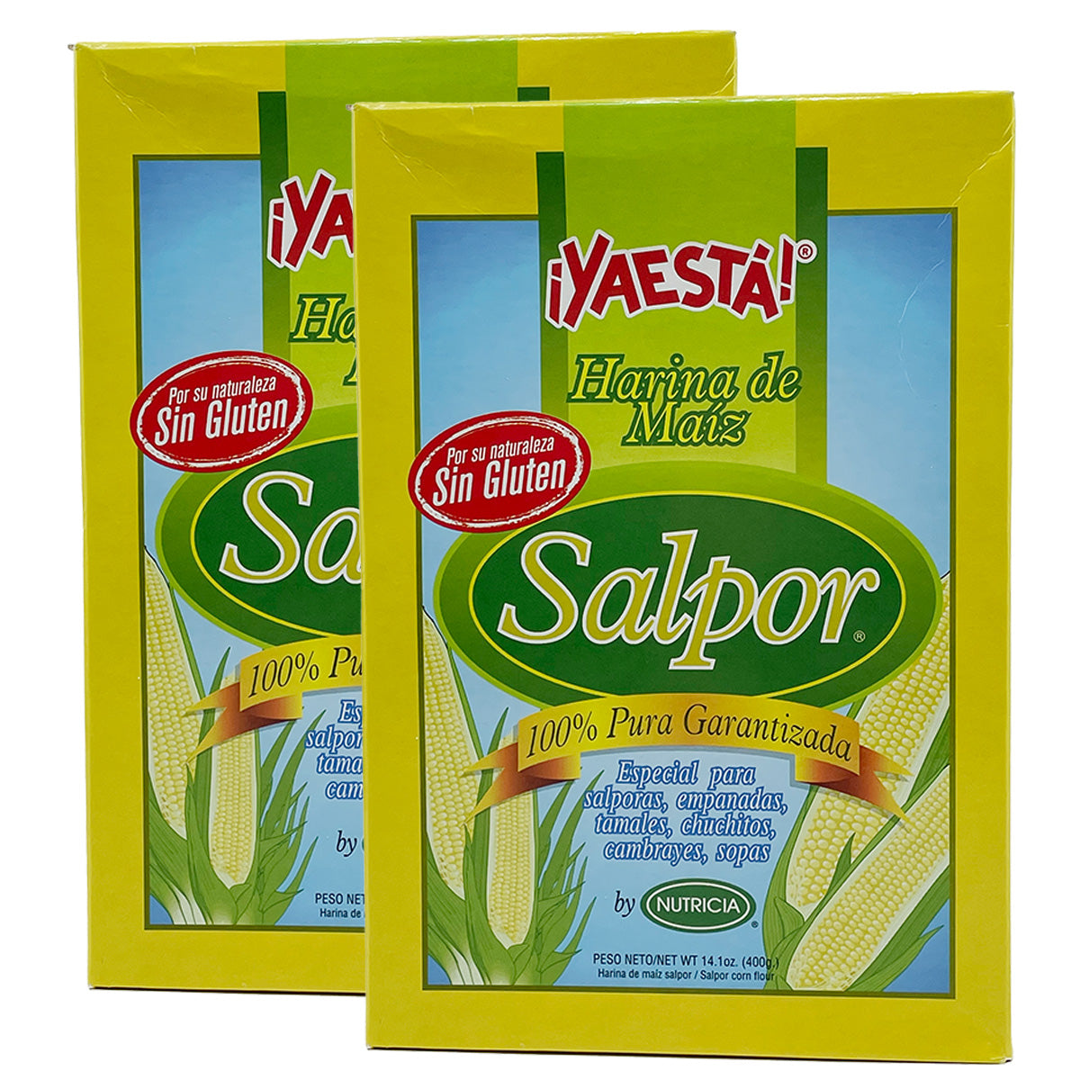 YAESTA Cornmeal Harina De Maiz Salpor 14.11oz - (Pack of 2)